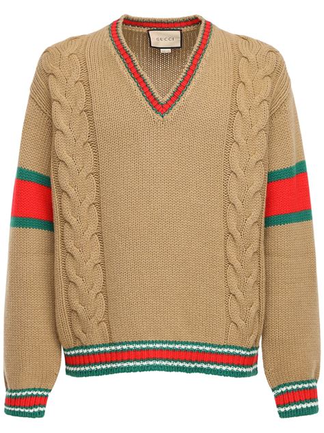 cupido sweater gucci|Gucci Wool Crew Neck Sweater .